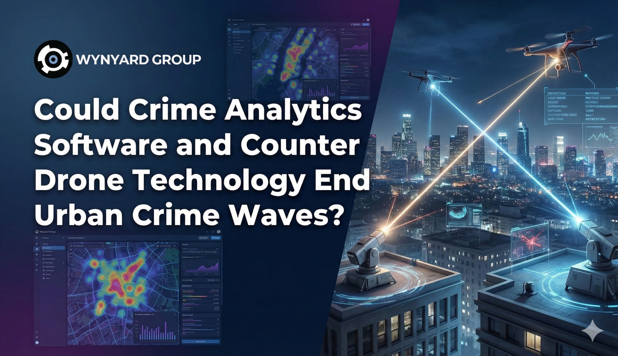 Could Crime analytics software and Counter Drone Technology End Urban Crime?